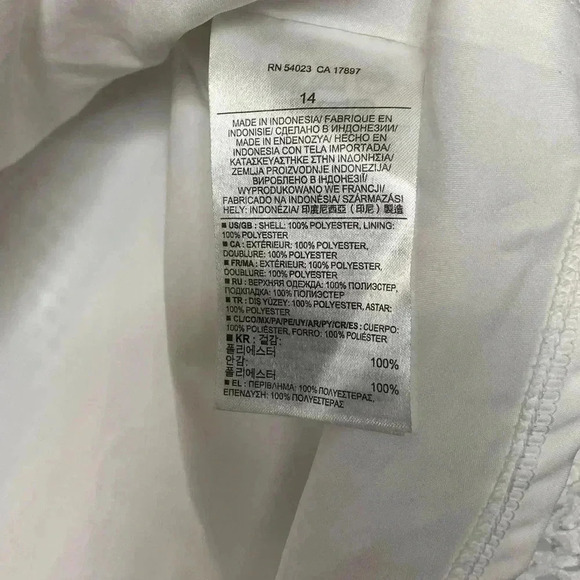 Banana Republic White Mesh Skater Mini Skirt - Picture 4 of 5